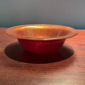Small Vintage Copper Brown Glazed Bowl - Made in Germany